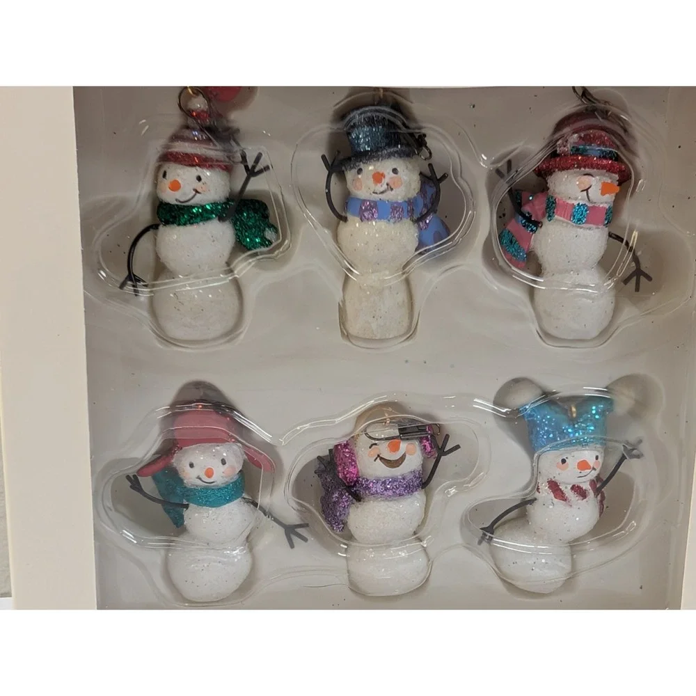 HALLMARK‎ Keepsake 2006 JOLLY SNOWMEN Miniature CHRISTMAS ORNAMENT Mini SNOWMAN